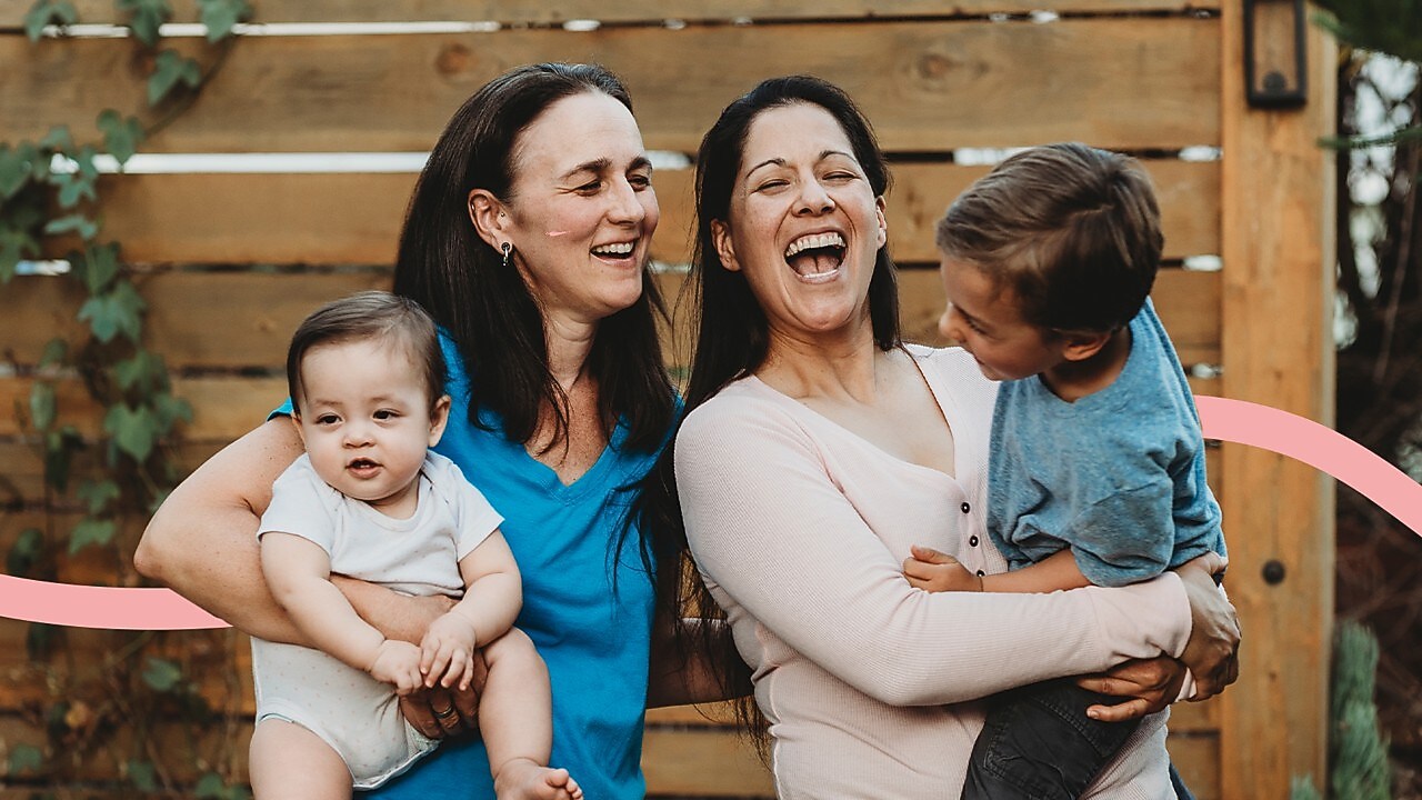 Two women talking about campaign