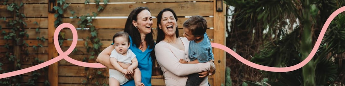 Two women talking about campaign