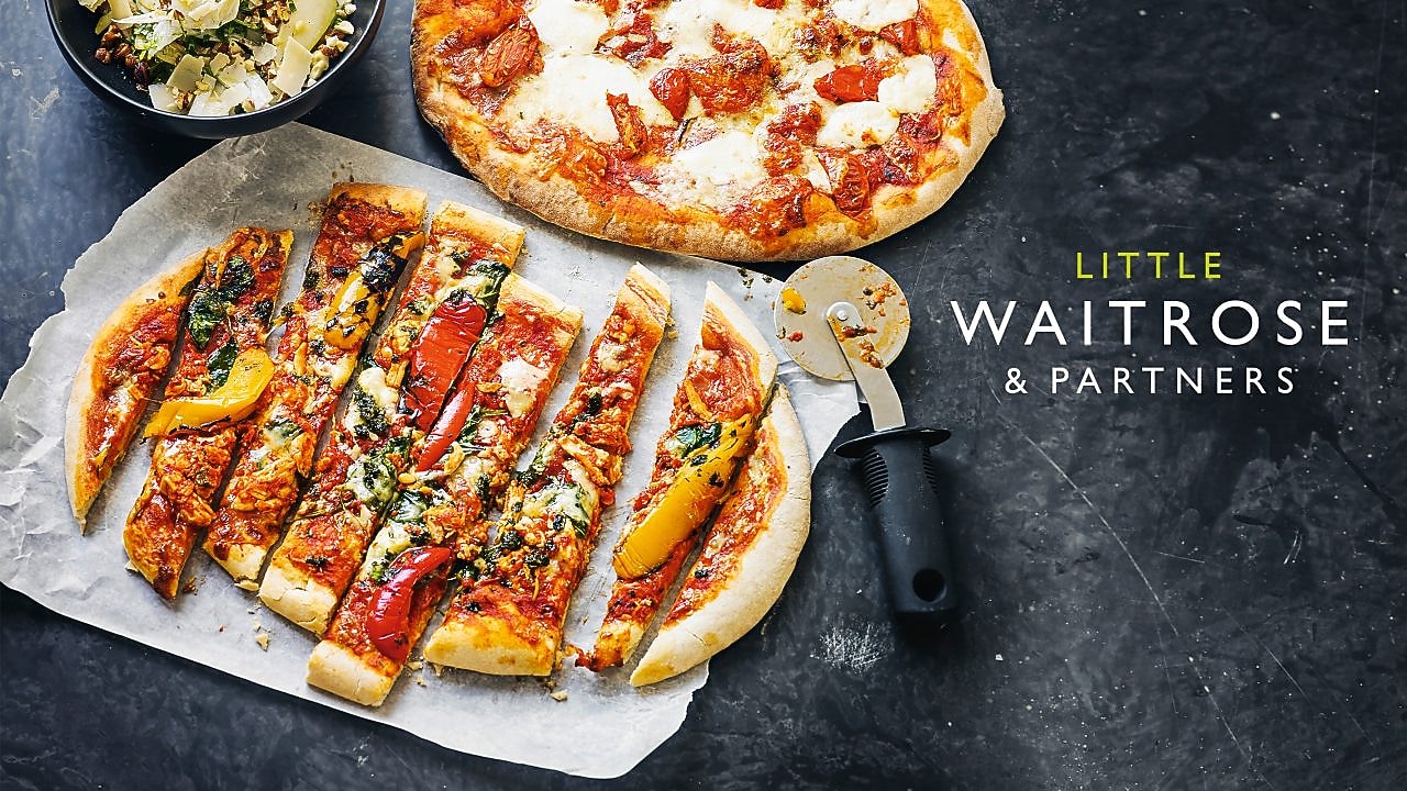 Image of sliced veg pizza