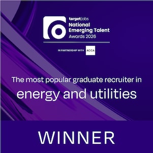 TargetJobs National Emerging Talent Awards 2026 winner for most popular graduate recruiter in energy and utilities.