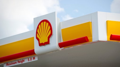 Shell service station canopy