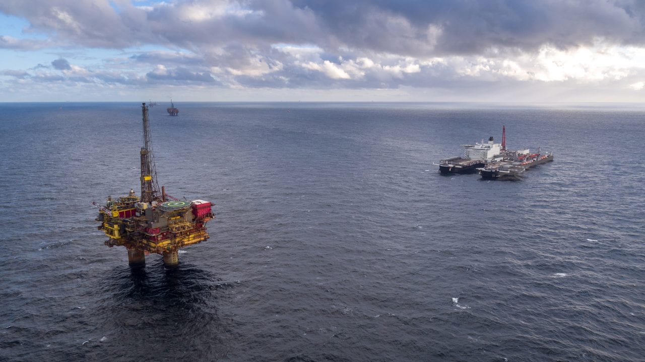 Pioneering Spirit in the Brent field
