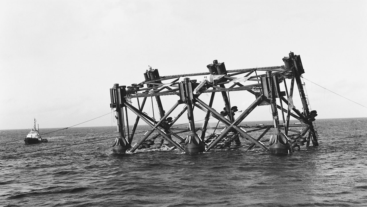 The jacket almost ready for the topside install