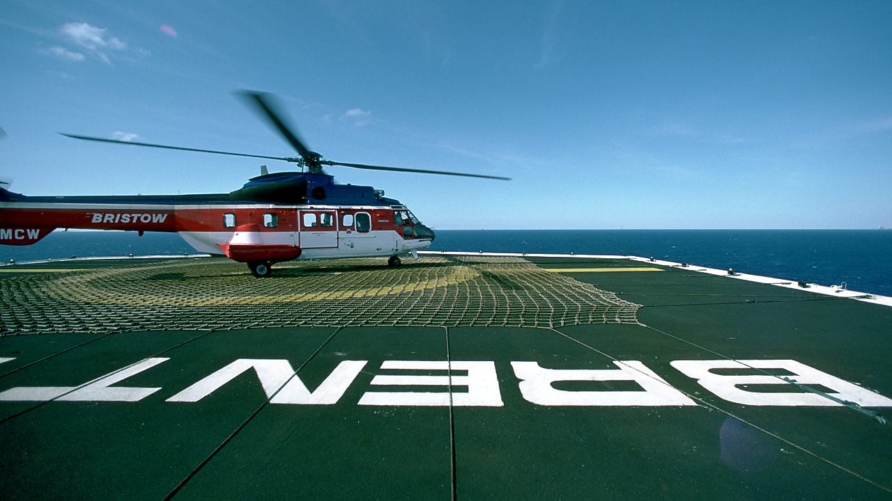 Image from the helideck on Brent Delta