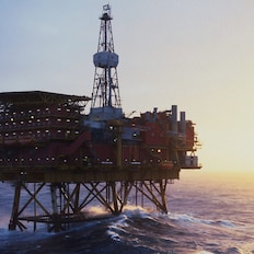 Stormy weather at Brent Alpha in 1977