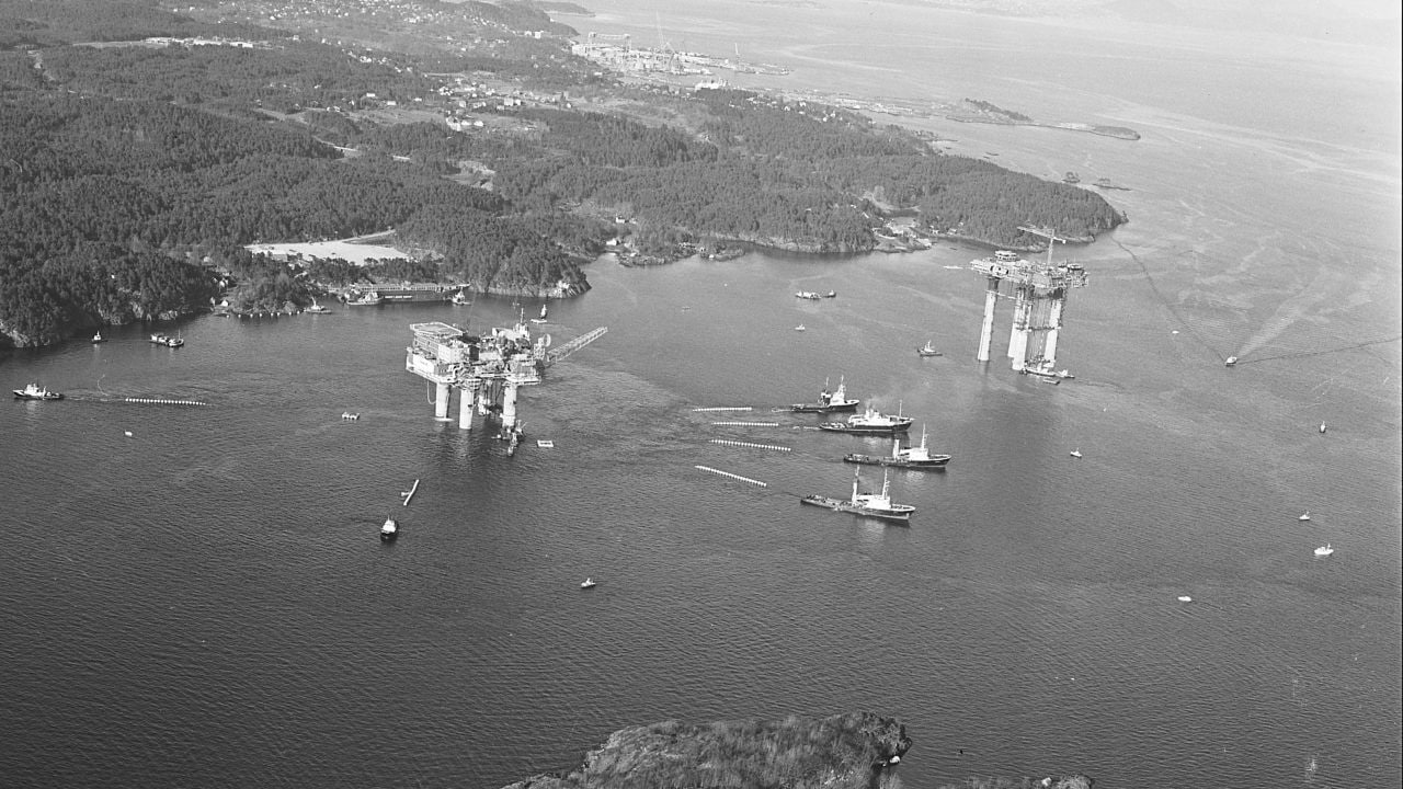 Brent Charlie and Cormorant Alpha in Norway (1978)