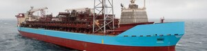 huge ship in sea