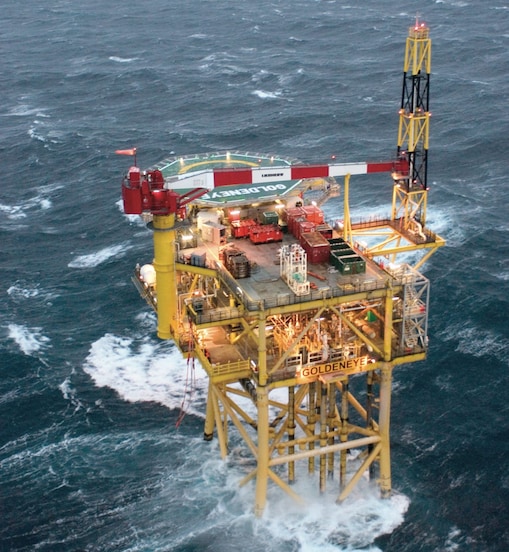 Goldeneye is located in the Central North Sea, in the United Kingdom Continental Shelf