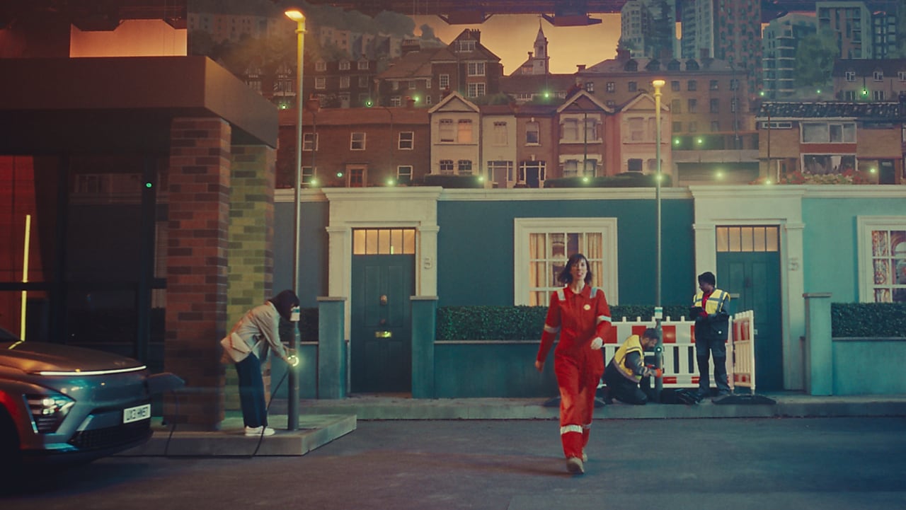 Engineer and Shell EV chargers