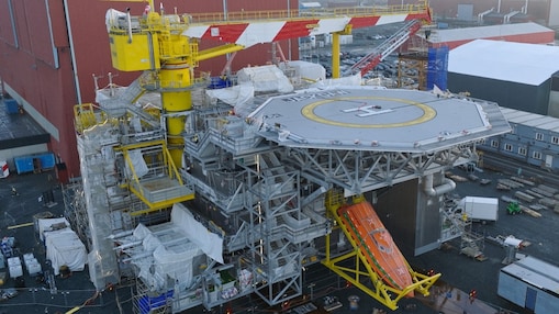Jackdaw platform at Aker Solutions Verdal Norway