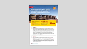 Mining dump truck fleet using Shell Rimula oil and monitoring to extend engine life and reduce costs