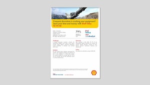 Construction crusher using Shell Tellus hydraulic oil to reduce downtime and maintenance