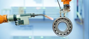 Man working on gears