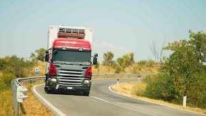 Truck on the road