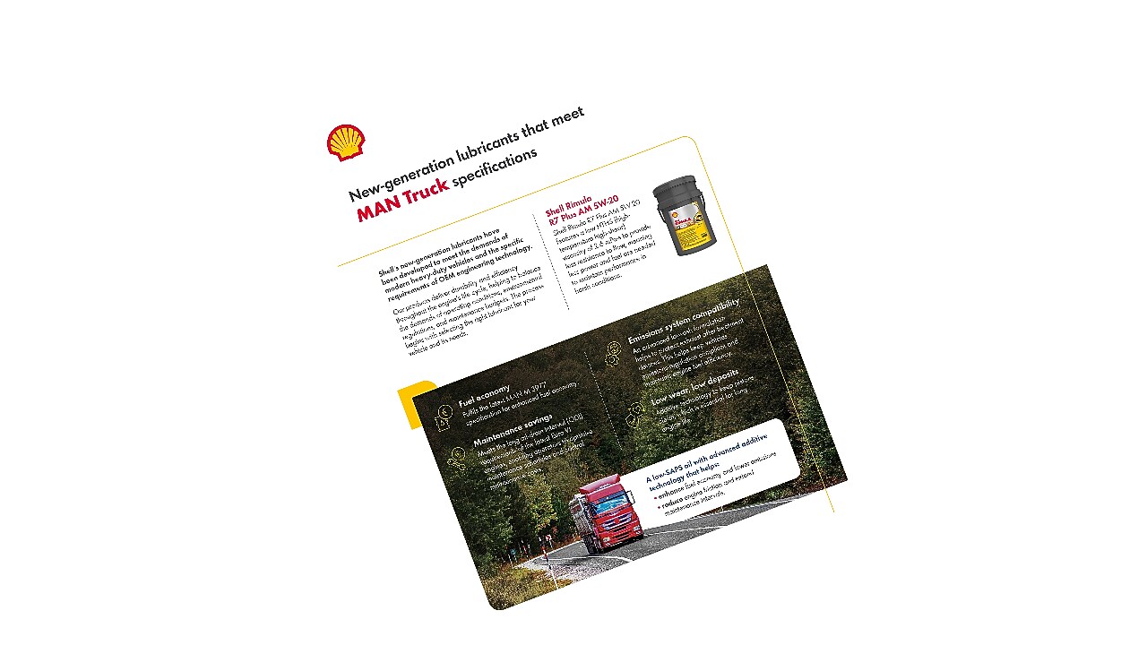 New-generation lubricants that meet MAN Truck specifications