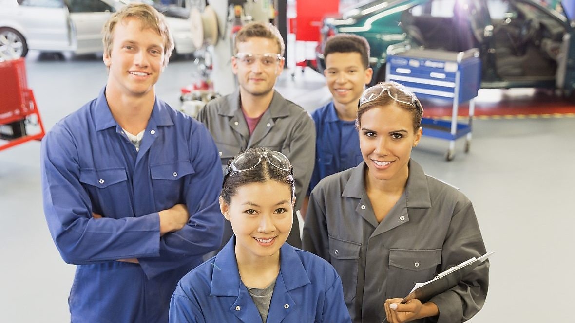 colleagues at shell workstation