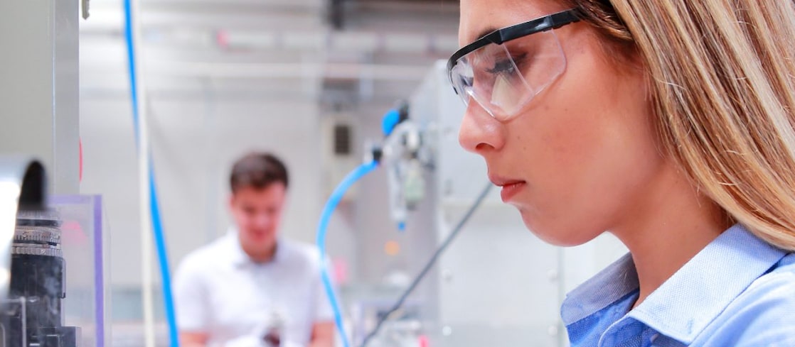 Scientist working in a lab