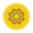 Icon of settings wheel
