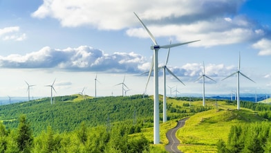 Inside of a wind turbine