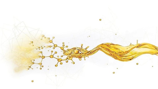 Oil splash breaking into small components