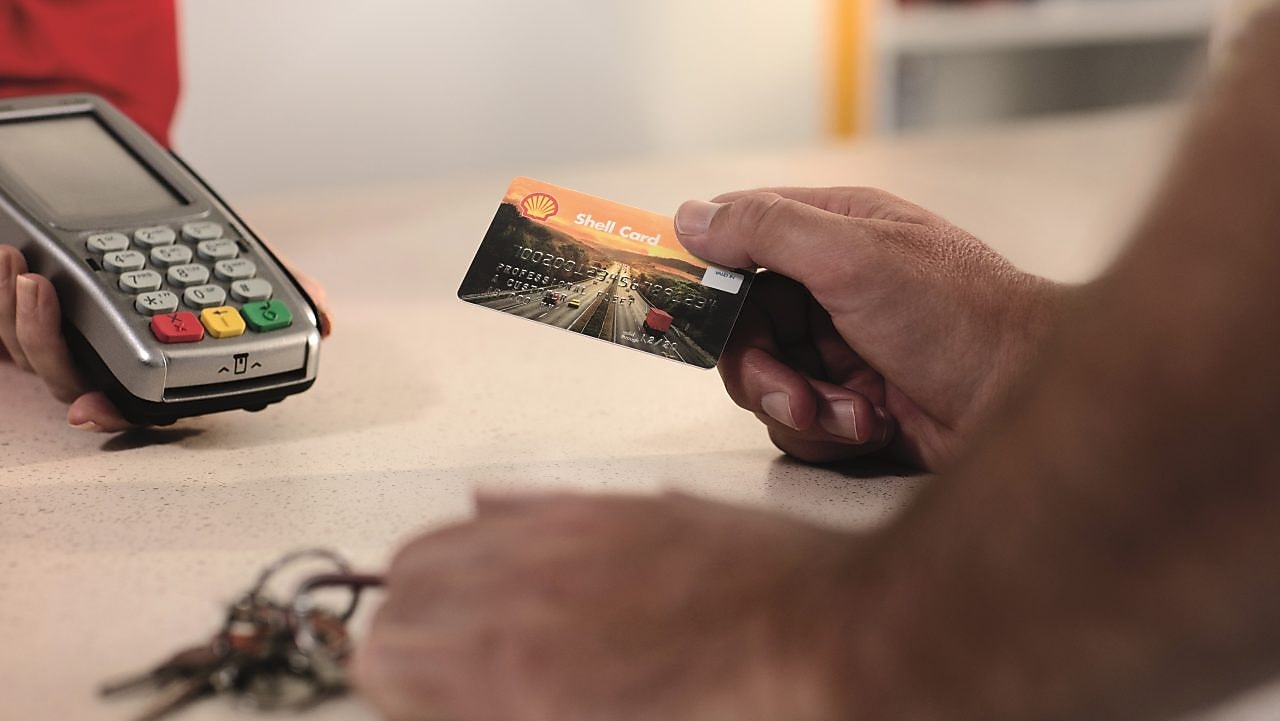 Person with Shell Card