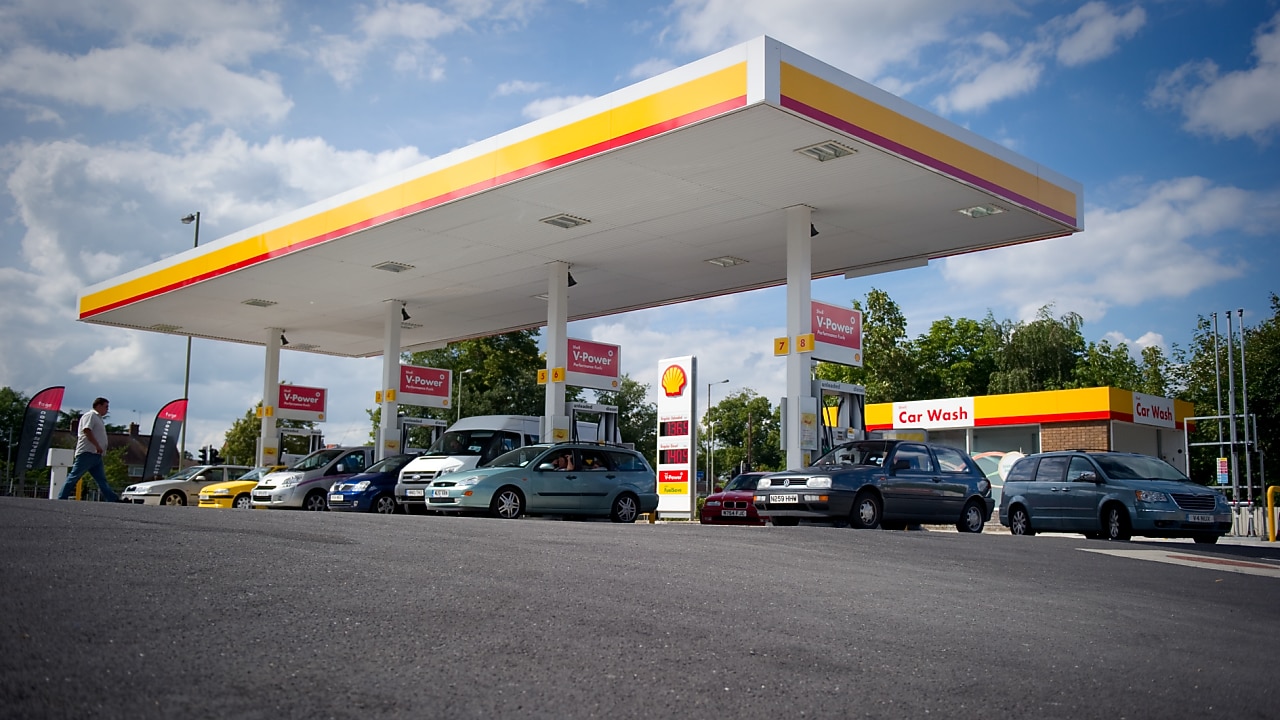Shell petrol station