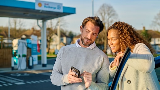Map showing Electric Vehicle charge point locations