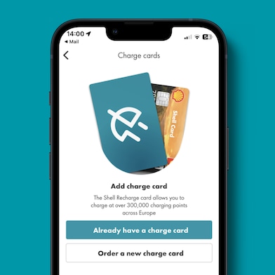 Add charge card' feature on mobile