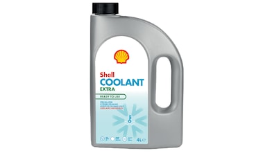 Bottle of Shell Coolant Extra