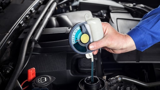 Oil meter checking engine oil