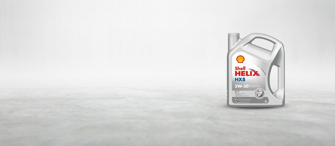 This is an image of the Shell Helix Ultra ECT C3 5W-30, 4 litre lubricant container