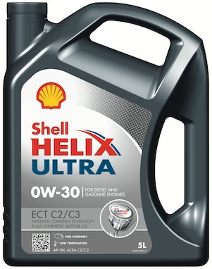 Image of Shell Helix Ultra ECT C2/C3 0W-30 bottle