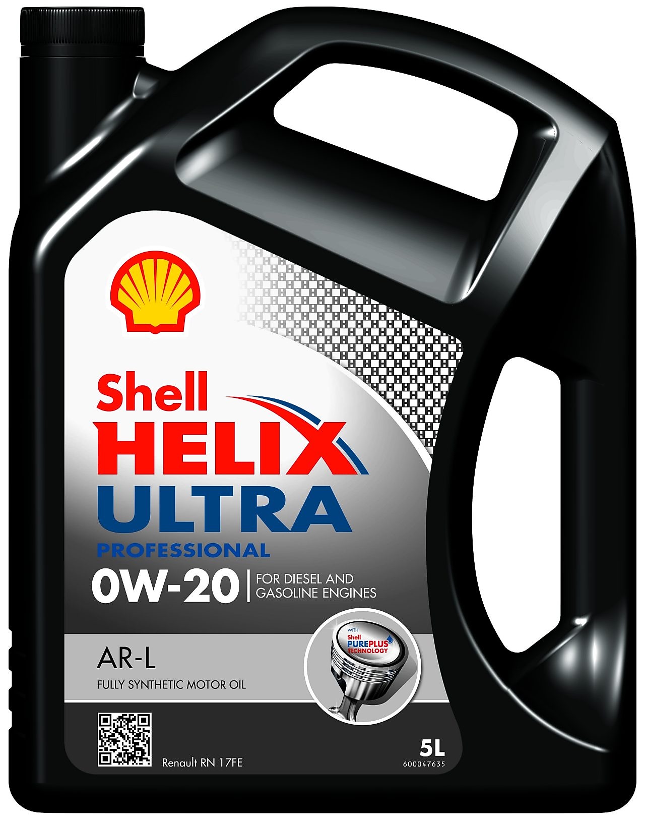 Image of Shell Helix Ultra Professional AR-L 0W-20 bottle