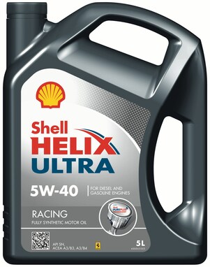 Image of Shell Helix Ultra Racing 5W-40 bottle