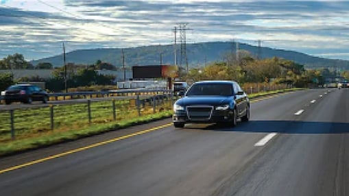 Cars on highway