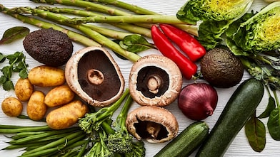 A variety of fresh vegetables