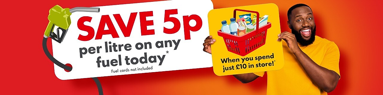 Shop and Save 5p per litre on Fuel