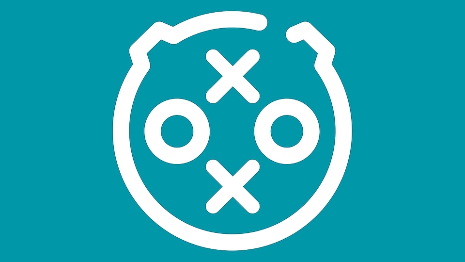 Graphic showing the CHAdeMO connector head. A circle containing an x at the North point, o at East, x at South and o at West